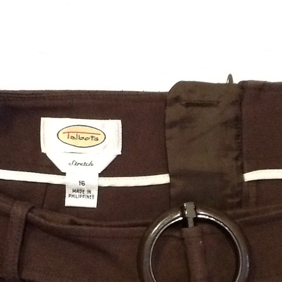 Talbots brown knit (stretchy) skirt size 16 - Picture 4 of 4